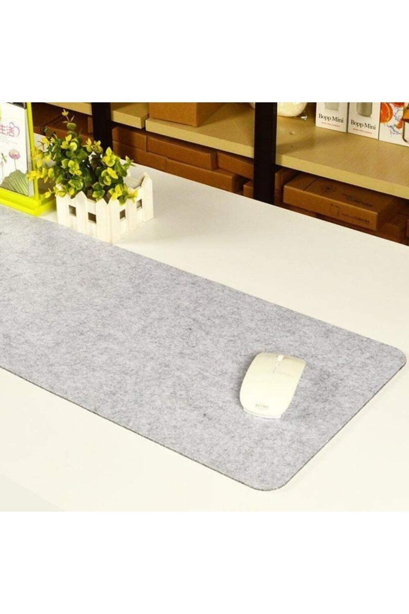 Masa Üstü Düzenleyici Şık Görünümlü Mouse Pad Gri 30x80 cm Masa Üstü Düzenleyici Şık Görünümlü Mouse Pad Gri 30x80 cm