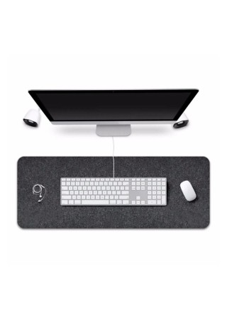 Masa Üstü Düzenleyici Şık Görünümlü Mouse Pad Antrasit 30x80 cm