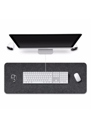 Masa Üstü Düzenleyici Şık Görünümlü Mouse Pad Antrasit 30x80 cm