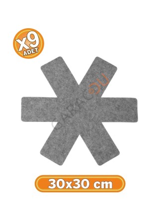 Tava Tencere ve Borcam Koruyucu Çizdirmez Keçe 9'lu Set 30x30 cm