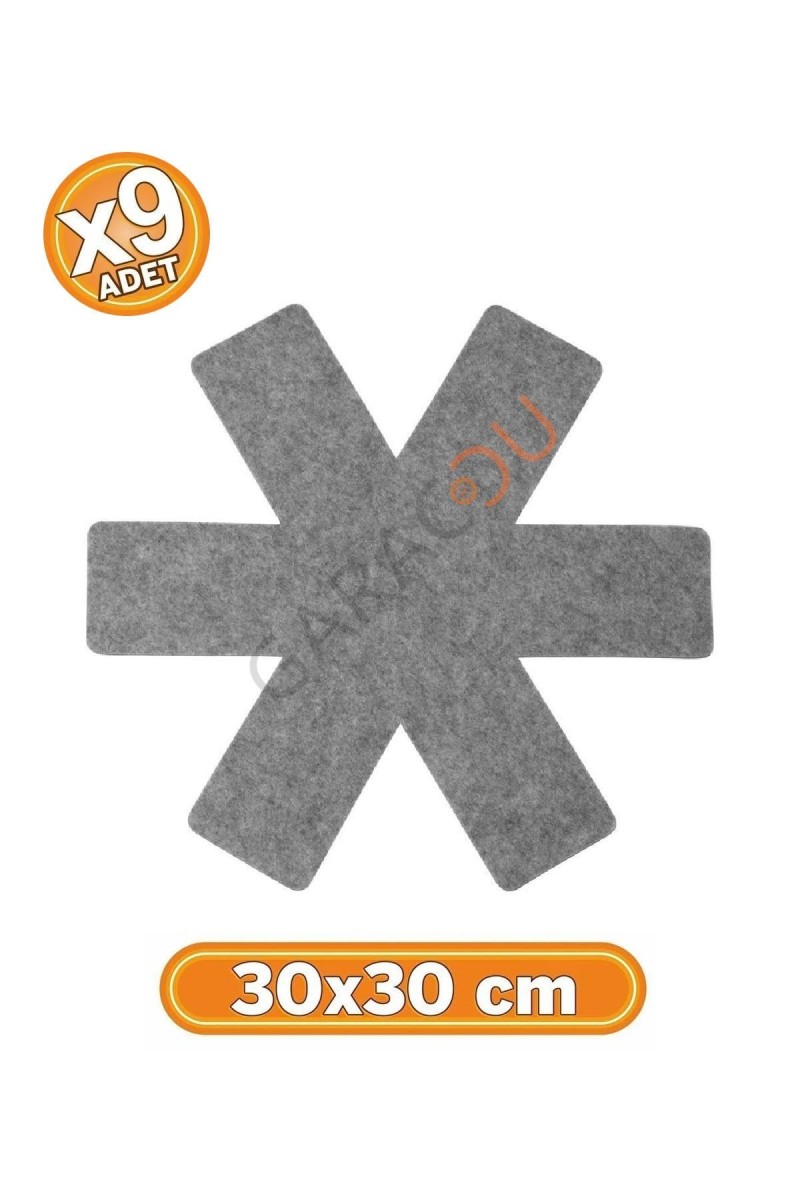 Tava Tencere ve Borcam Koruyucu Çizdirmez Keçe 9'lu Set 30x30 cm Tava Tencere ve Borcam Koruyucu Çizdirmez Keçe 9'lu Set 30x30 cm