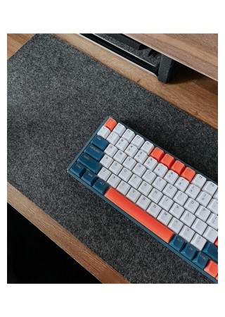 Masa Üstü Düzenleyici Şık Görünümlü Mouse Pad Antrasit 30x80 cm