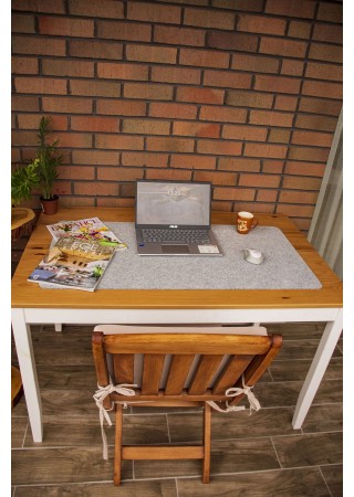 Premium Masa Üstü Düzenleyici Pad Masa Matı Gri 50x100 cm