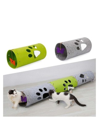 Kedi Tüneli 3'lü Eklenebilir Fonksiyonel Evcil Hayvan Oyuncağı Patili