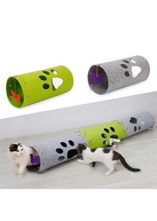 Kedi Tüneli 3'lü Eklenebilir Fonksiyonel Evcil Hayvan Oyuncağı Patili